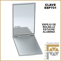 Espejo estuche aluminio