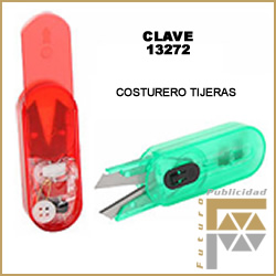 costurero con tijeras