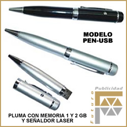Pluma con Memoria USB