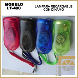 lampara recargable con dinamo