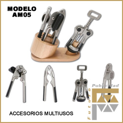 Destapdor, Abrelatas, Sacacorchos, set multiusos