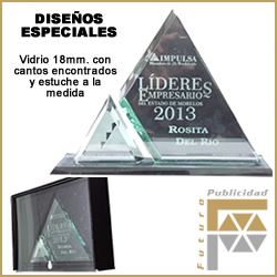 Premio Especial, Presea, Trofeo Vidrio